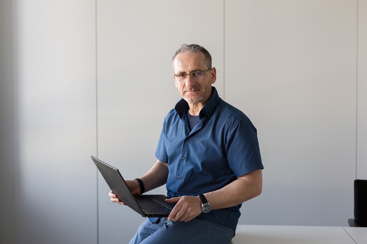 Man with laptop